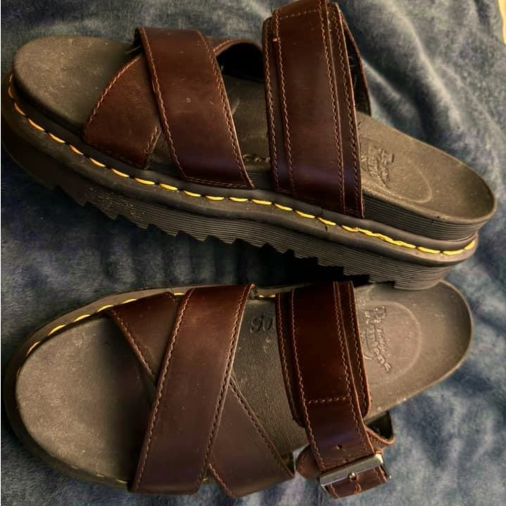 doc marten sandals, ryker. size 8 w / 6 m.